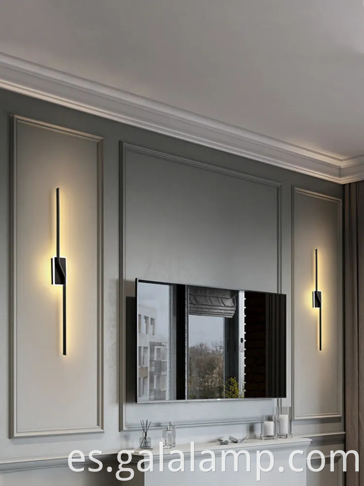 Elegante luz de pared nórdica para el dormitorio y el pasillo modernos